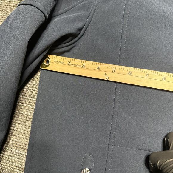 Outdoor Life Jacket Men's M Blue Soft Shell Full Zip Pockets - Picture 7 of 11